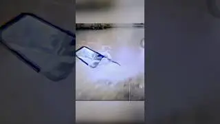 Drive to work in flood