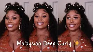 HD Melt | Malaysian Deep Curly 13x6 Frontal Wig Install | Bundles0fSlay ✨💁🏽&zwj;♀️ #wigs #curlyhair