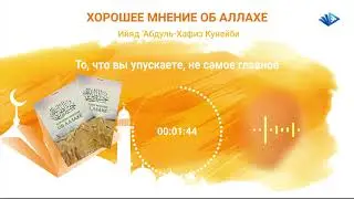 Хорошее мнение об Аллахе. Глава 25. То, что вы упускаете, не самое главное