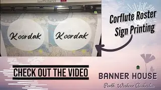 Corflute Roster Sign Printing By Banner House Perth