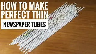 HOW TO MAKE PERFECT THIN NEWSPAPER TUBES || FOR NEWSPAPER TUBE CRAFTS || VERY EASY NEWSPAPER TUBE