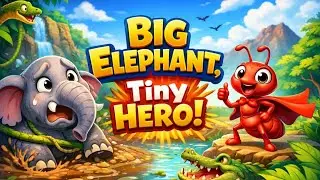 Big Elephant Tiny Hero! The Elephant and the Bird | Moral Story for Kids