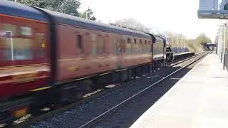 The Cathedrals Express - 45212 LMS 5MT 4-6-0 as 1Z74 at Whitchurch, Hants