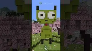 Gir from Invader Zim Build 💚🛸 Minecraft Tutorial #InvaderZim