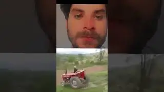 The tractor fell into the moss below#youtube #shortvideo
