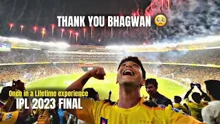 Dhamakedar IPL 2023 Final 🏆🤯 | Finally Dhoni ko dekh liya 😍 #vlog #gtvscsk #ipl2023