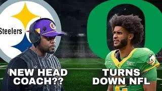 NFL Breaking News: Steelers Eye Brian Flores as Next Coach, Dante Moore Stays at Oregon
