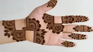 Very Beautiful Stylish Mehndi Design For Hand| Beautiful Latest Henna Design tutorial #hennadesign