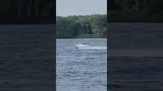 Fast Boat! on Mississippi River  in NE Iowa