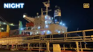 Night Operations at a Coal Port | Operator POV