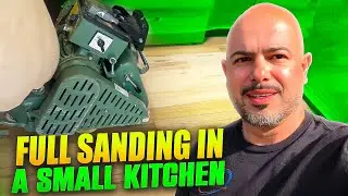 Full Sanding in a Small Kitchen | Hardwood Floor Restoration Process