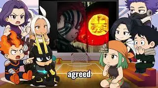 𝙋𝙧𝙤 𝙝𝙚𝙧𝙤𝙚𝙨 𝙧𝙚𝙖𝙘𝙩 𝙩𝙤 kokushibo | giyuu | Demon slayer | MHA BNHA | deku | Gacha life