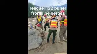 Rescue 1122 buner flood relief operation front line heroes #rescue1122 #flood2025 #punjabfloods#virl