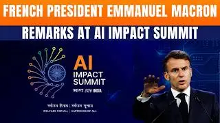 French President Emmanuel Macron Addresses India AI Impact Summit Opening Ceremony In Delhi | News9