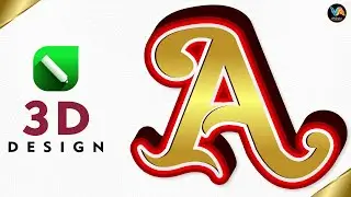 Golden 3D Letter 