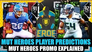 MUT HERO PLAYER PREDICTIONS! MUT HEROES PROMO EXPLAINED! | MADDEN 20 ULTIMATE TEAM