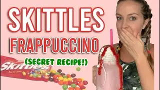 Make the Skittles Frappuccino AT HOME!! #shorts #starbucksdrinks