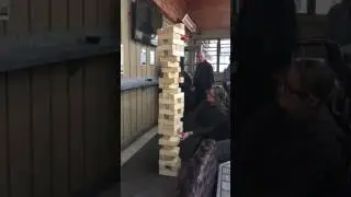 Slow mo Jenga Collapse