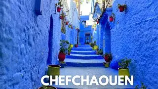 The Bluest City in the World 💙 | Chefchaouen, Morocco 4K Walking Tour 🇲🇦