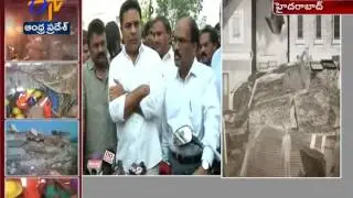Minister KTR Serious On Nanakaramguda Building Collapse Incident