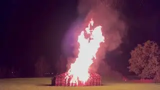 The bonfire at the Castle Inn Bodiam Sussex 14th November 2025