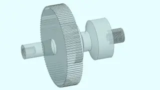 Via BeckerCAD und TurboCAD zur mit Zahnrad und Gewinde versehenen Getriebewelle