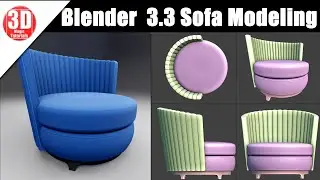 Blender  3.3 Sofa Modeling Tutorial