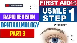 Rapid Revision #Opthalmology Part 3 | First Aid USMLE Step 1 in Urdu/Hindi |