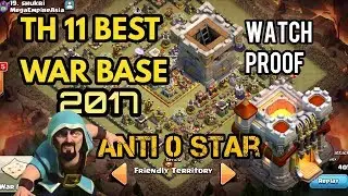 ANTI 0 STAR WAR BASE FOR TH 11 BEST WAR BASE 2017 | WAR SAVE