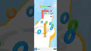 Long neck Run, running game, merging game, color Rings merging
