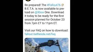 FALLOUT 76 B.E.T.A RELEASE DATE TODAY