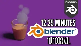 BLENDER SIMPLE REALISTIC MODEL MAKING TUTORIAL FOR BEGINNERS (GLASS OF TEA)
