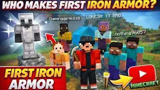 WHO WILL CRAFT THE ARMOR FIRST? ⚔️🤯🔥💀😱#minecraft#funny##1mviewers#challenge@TechnoGamerzOfficial