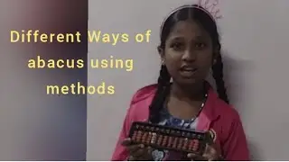 different Ways of abacus using methods ||NBS and krishna multivlogs || NBS