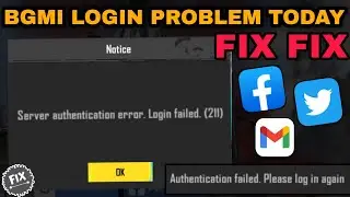 FIX BGMI LOGIN PROBLEM TODAY || SERVER AUTHENTICATION ERROR. LOGIN FAILED (211)
