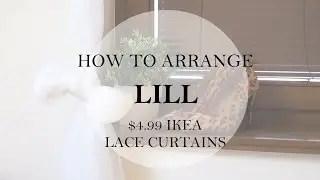 How to arrange IKEA LILL lace curtains | DIY | Bedroom inspiration
