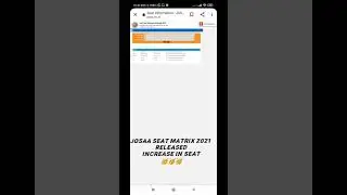 Josaa seat matrix 2021 | increase in seats #shorts #josaacounselling #viralshorts