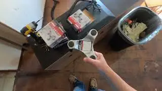 using three wheels mover dolly from harbor freight to move heavy linoleum