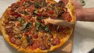 Вкусный рецепт домашней пиццы пошагово🍕✨Простой и быстрый рецепт, который сводит с ума весь мир