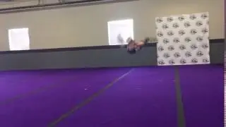 CheerXperience Tumbling: Front Punch Step Out to Round Off Back Handspring Layout