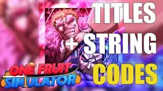 [🏷️ TITLES + 🧵STRING] ONE FRUIT CODES [ROBLOX] | *NEW* ALL WORKING 22 NOVEMBER 2025 CODES👕
