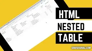 HTML Nested Table Tutorial: Master the Art of Organizing Data