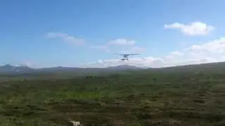 Beaver landing at Crosswind lake