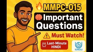 MMPC 015 Last Minute Prep + Important Questions | IGNOU MBA July 2025