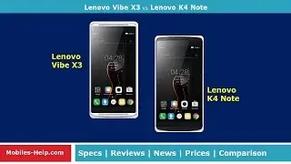 Lenovo Vibe X3 vs Lenovo K4 Note - Which is Best For You?