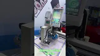 Rhinestones Fixing Machine #rhinestone #jarkan #heatpress #factory #heattransfermachine #sarees