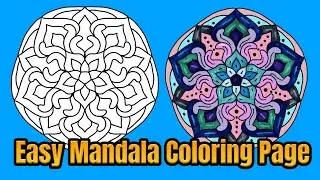 Mandala Coloring Page Colored With Relaxing Music Colored By Osman Mandalas World |  Video 112