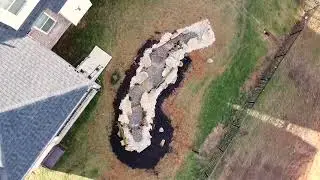 32-Foot Backyard Waterfall & Stream Build | White House, TN | Clean Earth Waterscapes