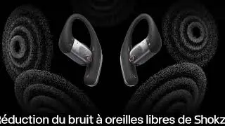 SHOKZ OPENFIT PRO - Le Nouveau standard pour la R&eacute;duction de Bruit a Oreilles Libres.