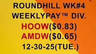 〽️4-я неделя RoundHill WeeklyPay ETF |🔥 Объявление о распределении средств 📈...V160 | 📈26.12.25